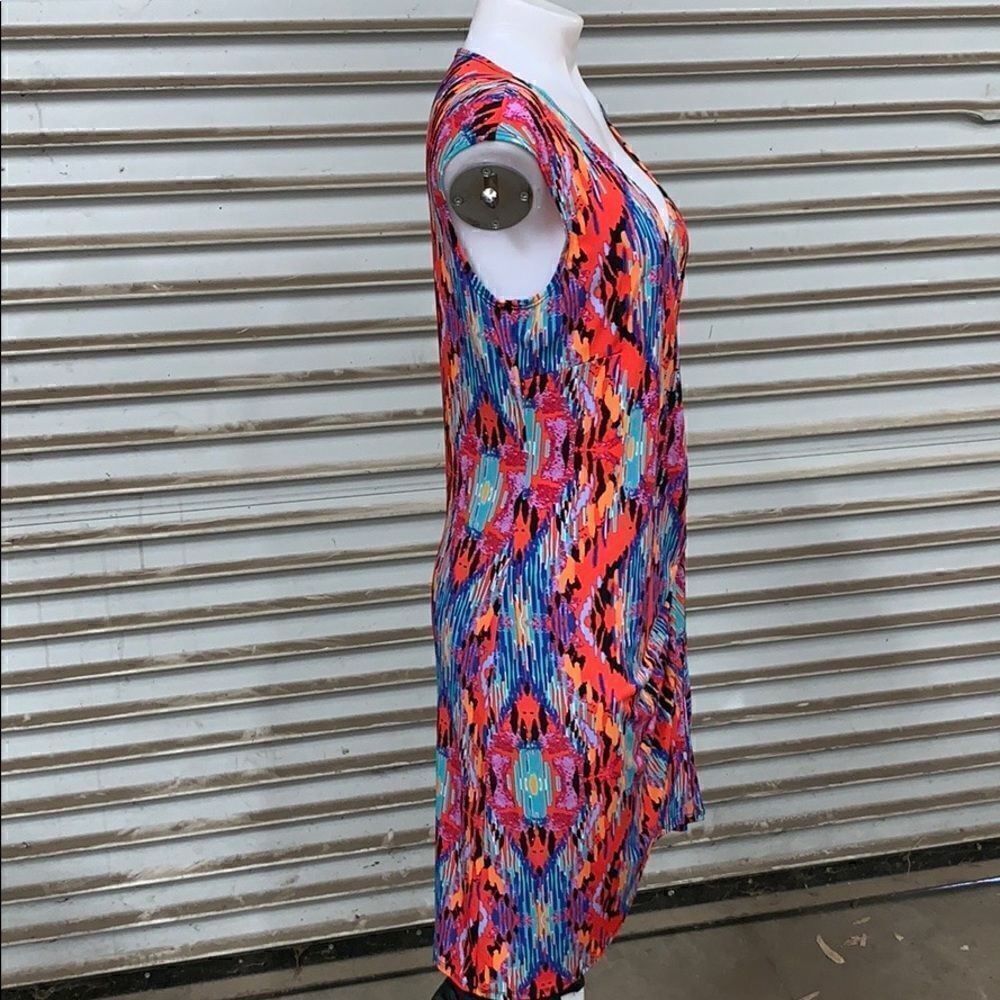 Emma & Michelle colorful mock wrap dress - Picture 6 of 8